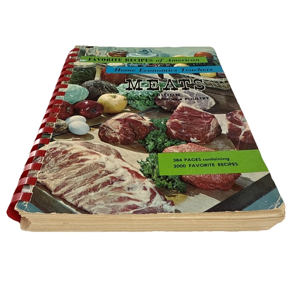 Favorite Recipes of American Home Economics Teachers Meats Spiral Cookbook 1962 - Picture 5 of 5